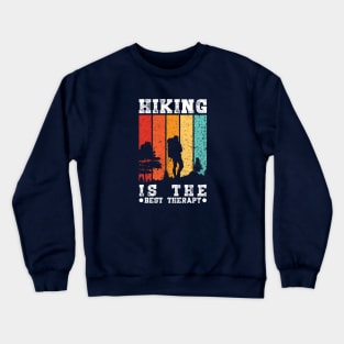 Hiking is the Best Therapy Crewneck Sweatshirt